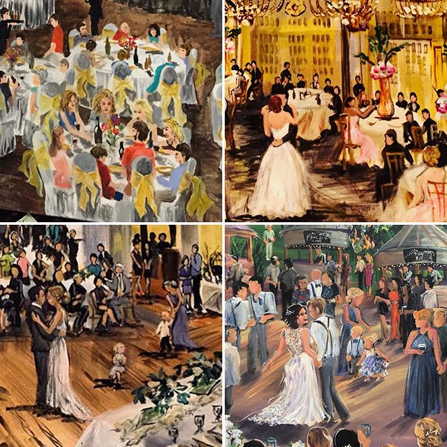 A lil representation of the past 4 years evolution of wedding paintings. .

What is it about 4? .

I have cycled professionally every 4 years for decades now, usually pushing thru to something I didn&rsquo;t even fully know was there but nonetheless 